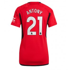 Manchester United Antony #21 Koszulka Podstawowych Kobiety 2023-24 Krótki Rękaw